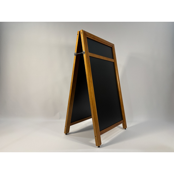 Heavy Duty Double Sided Chalkboard A Frame with Header